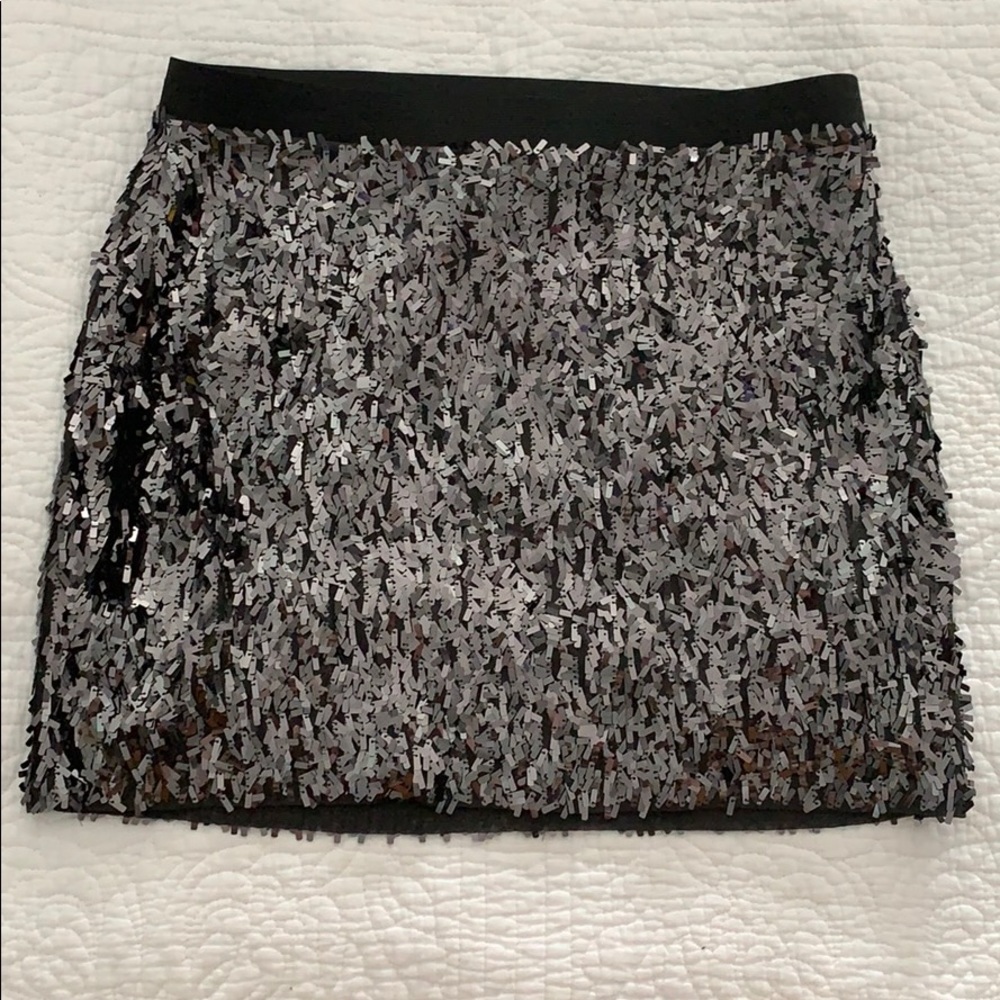 Express sparkle mini skirt